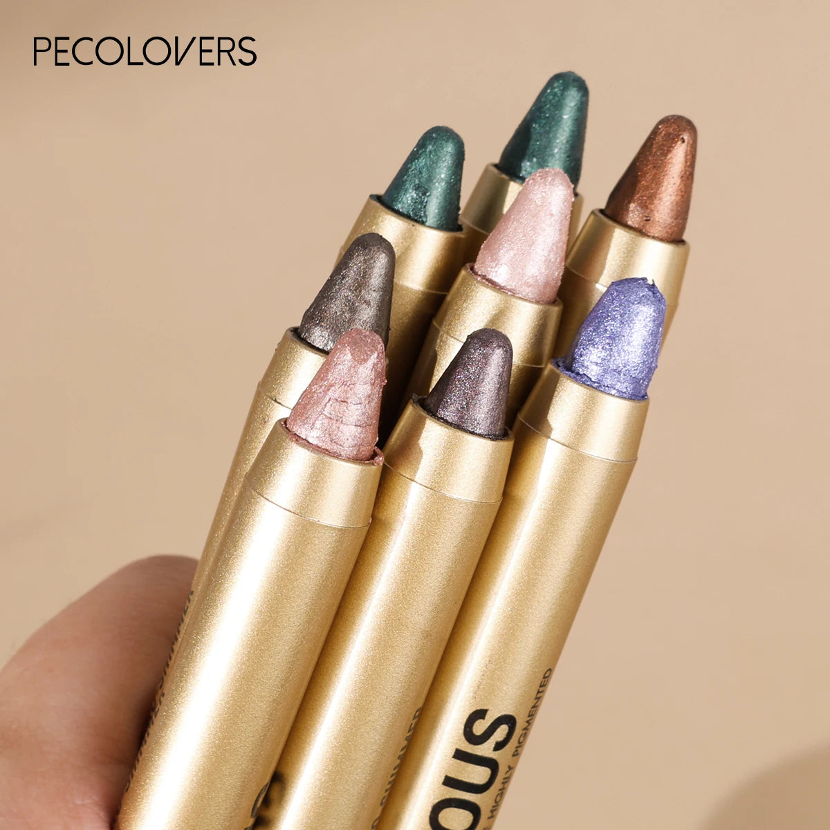 1PC Anti-smudge, Glitter and Matte Finish for Beginners, Vibrant Metallic, Silky, Double Headed Eye Shadow Stick for Bold Look