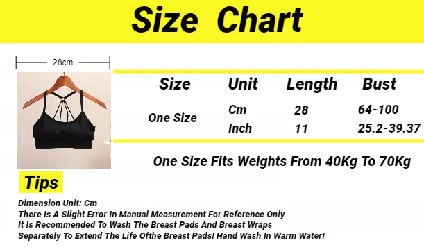 Sports Underwear Women Yoga Fitness Seamless Crop Top Wide Letter Straps Comfortable Workout Activewear Back Without Underwire