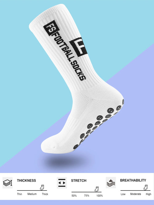 10 Pairs Men's Soccer Socks Anti Slip Non-Slip Gripper Pads for Football Basketball Sports With Grippers Socks