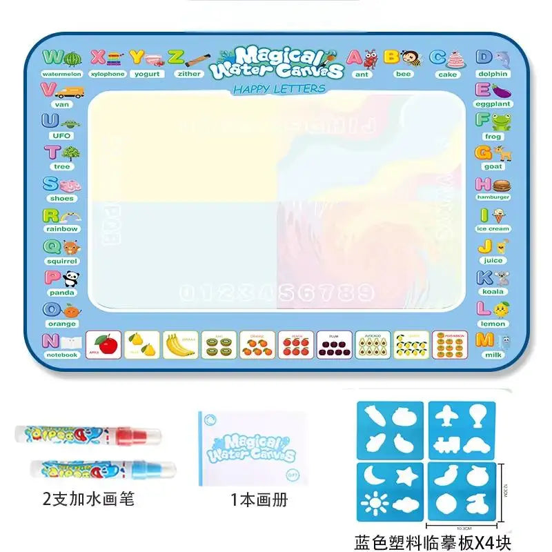 Oversized Magical Water Canvas pens Montessori Toys Learning Blanket Writing  Drawing Repeated Graffiti Painting  toy