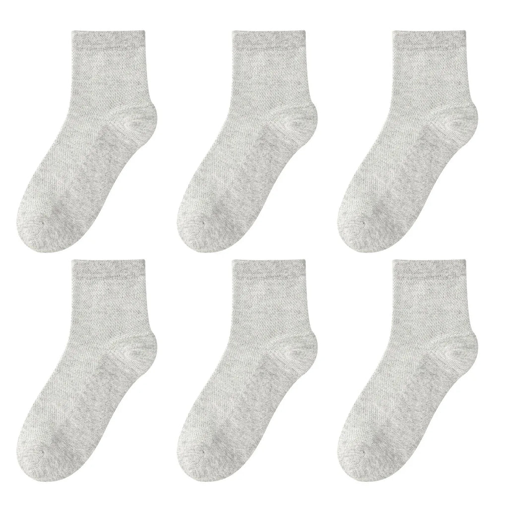 Children's Pure Cotton Mesh Boneless Summer Thin Ankle Socks OEKO-TEX Certified Safe for Kids Boys and Girls for School and Home