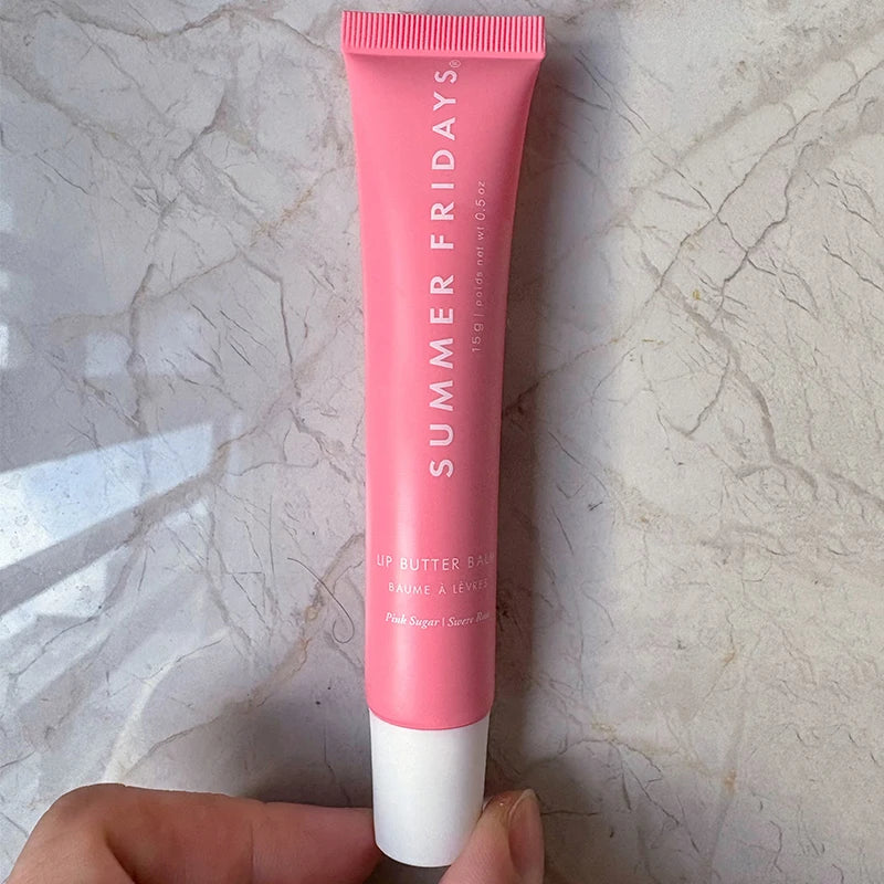 Summer Fridays Lip Balm Moisturizing Mirror Lip Gloss Lip Vanilla Pink Sugar Coffee Cake Smell Lipstick Transparent Oil Makeup