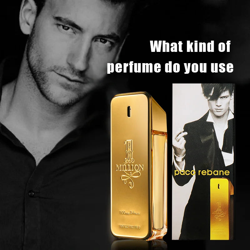 Paco Rabanne 1 Million for Men Eau de Toilette Spray 3.4 oz Spicy Cinnamon Citrus Amber Leather 24 Hour Long Lasting Cologne