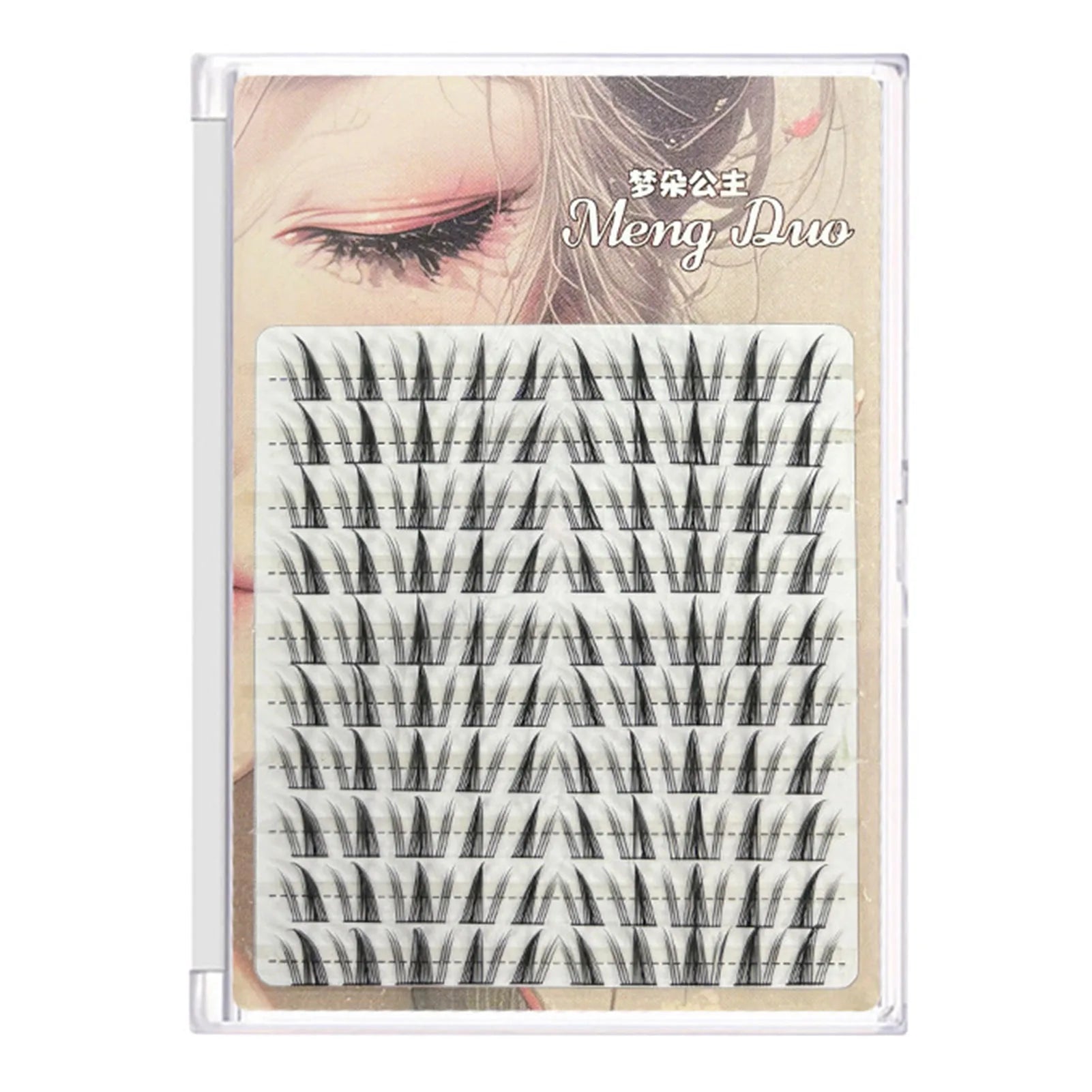 10 Rows 3D Wispy Manga Sunflower Fake Eyelashes Fluffy Volume False Eyelashes Extension for Eye-Lifting Effect DIY Makeup Tools