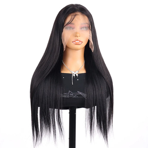 40 Inch 220 Density Bone Straight HD Lace Frontal Wig 13x6 Pre Plucked Brazilian 360 Full Lace Front Human Hair Wigs For Women