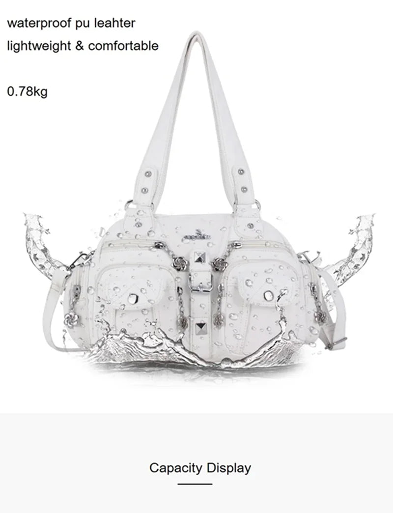 Vintage Women Handbags Satchel Top-handle Handbag PU Shoulder Bag Dumpling Pack Give Gifts Shoulder Bags Phone Money Pack