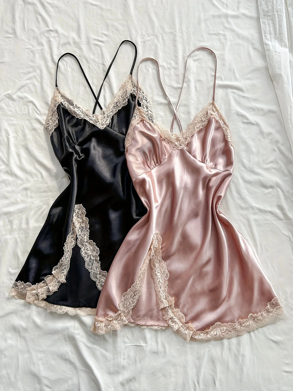 Women's Sexy Nightdress Comfortable Two-Piece Lace Pajama Set for Sleepwear Two-piece