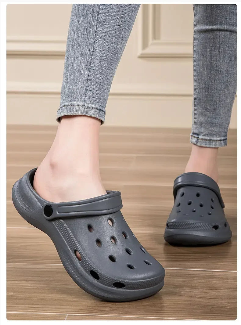 Summer Men Clogs Sandals Men's and Women's Leisure Slippers Beach Slides Home Garden Shoes Outdoor Sandals Plus Size 46 47 48