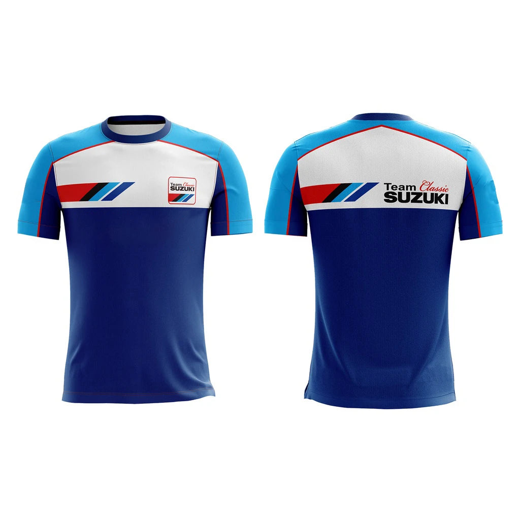 Suzuki 2026 Fashion 3D Print Men T-shirt Summer Daily Outdoor Sports Fitness Quick-drying Breathable Casual Street Short Sleeve