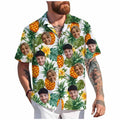 Custom Face Hawaiian Shirt Unisex Funny Personalized 3D Printed Button Shirts 2025 Beach Short Sleeves Lapel Shirts DIY Blouses