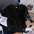 Summer New Womens T-shirts Cotton Printing Casual O-Neck Short Sleeve Outdoor Sports Jogging Woman Clothes 2026 Daily Tees Tops