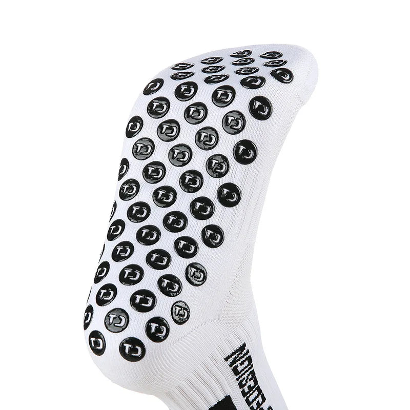 1/4/6 parirs of size 36-40 Children's and Women TC mid tube glued football non slip socks for sports training and competition