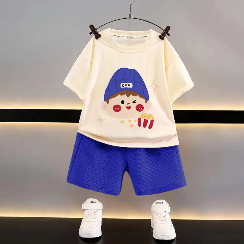 Baby Clothes Summer Children's Casual Sets Cute Fashion Suit Infants Tops and Shorts Two Piece Set