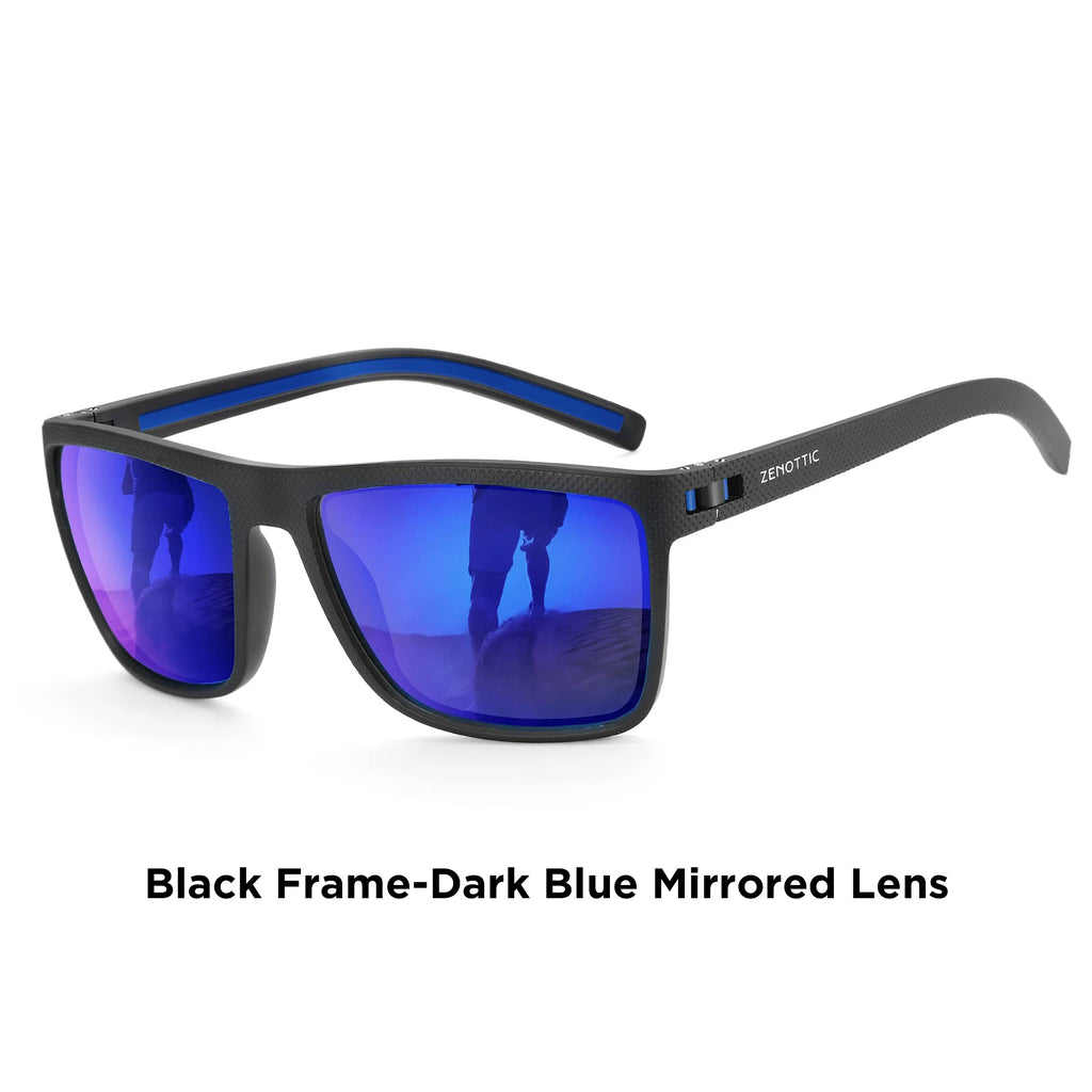 ZENOTTIC Fashion Polarized Sunglasses Shade for Women Men Lightweight TR90 Frame UV400 Protection Square Sun Glasses