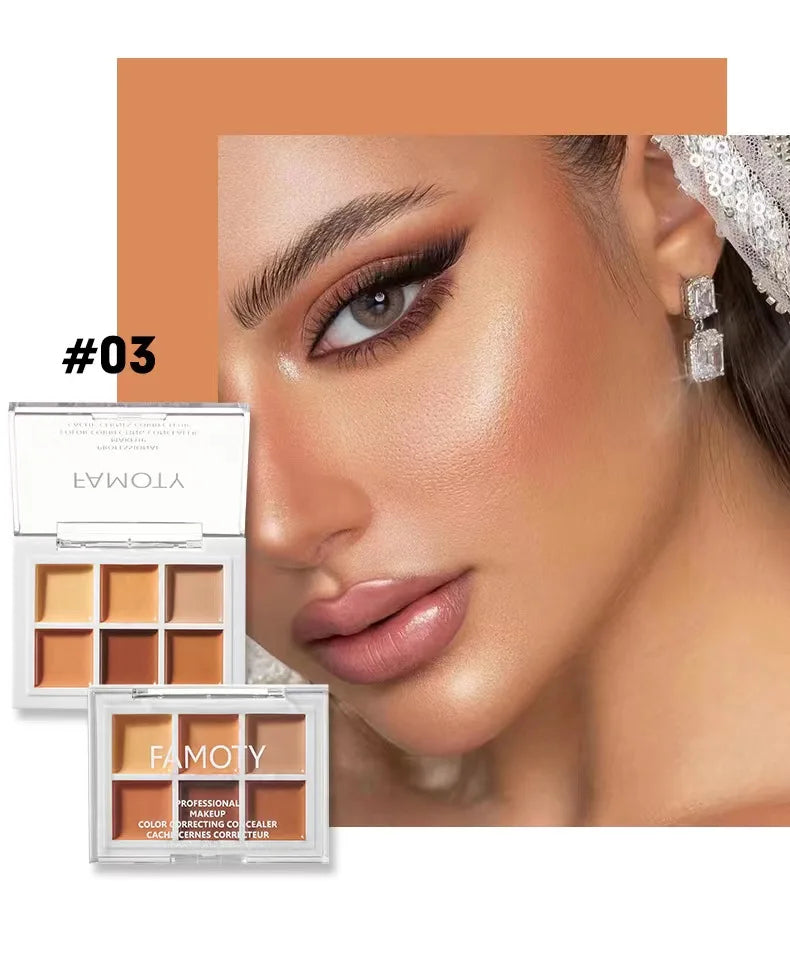 Nine-tone Concealer Spotty Acne Print Dark Eye Circles Tear Gap Brightening Skin Tone Lasts Forever