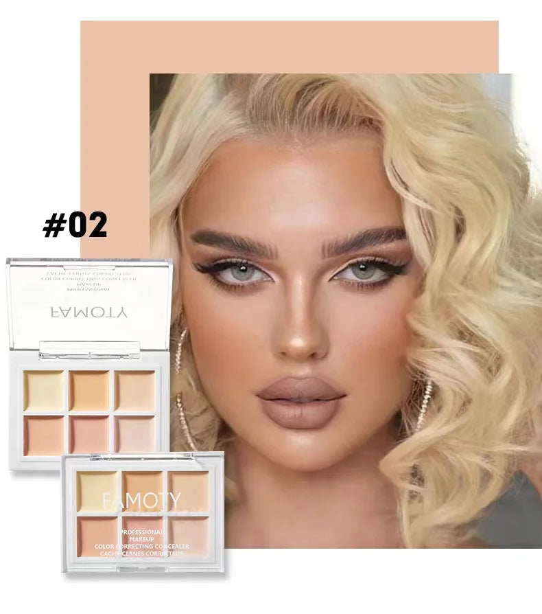 Nine-tone Concealer Spotty Acne Print Dark Eye Circles Tear Gap Brightening Skin Tone Lasts Forever