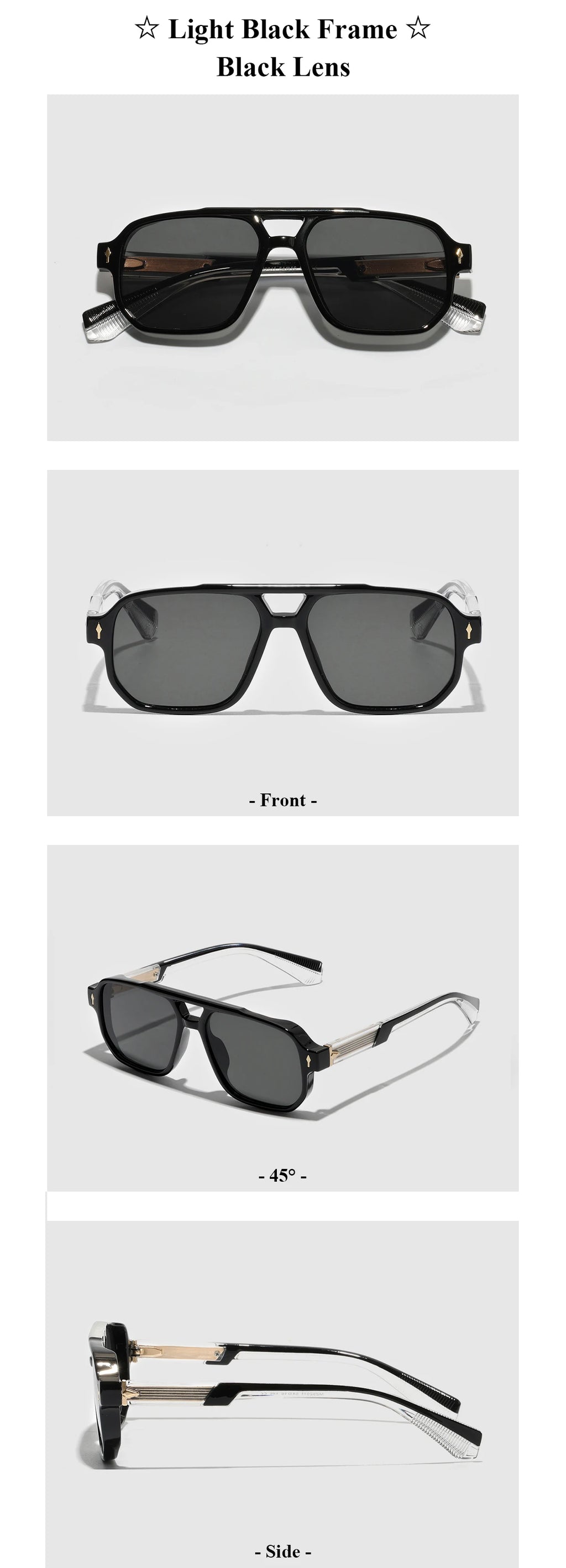 Retro 2026 Transparent Frame Sunglasses for Men and Women luxury brand designer UV400 Protection, Stylish for Driving & Outdoors