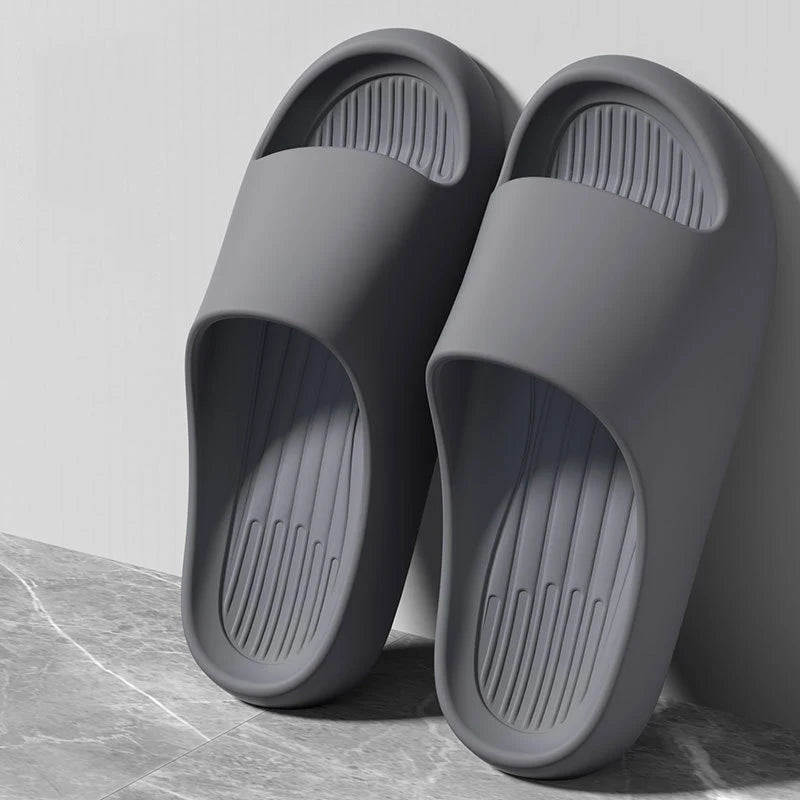 Big Size 50 51 Summer Slippers For Men Women EVA Lightweight Open Toe Quick Dry Home Slides Men Flat Sandals Beach Couple Shoes