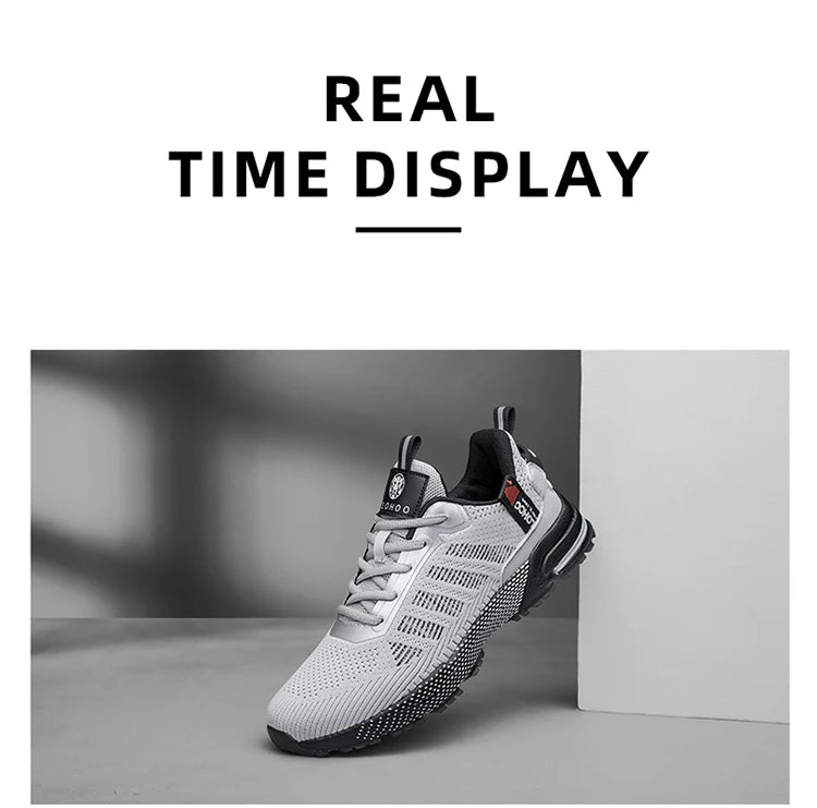 CLOHOO Mesh Upgraded Thick Bottom Foam Sports Casual Shoes Breathable Wear-Resistant Comfortable Footwear for Active Lifestyle