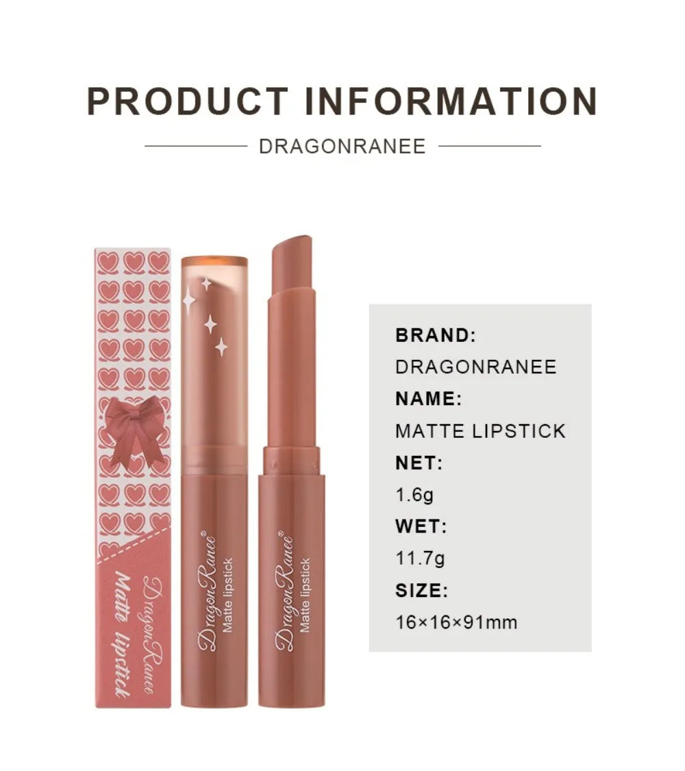 Nude Pink Matte Lipstick 12 Color Waterproof Long Lasting Lip Sticks Not Fading Sexy Red Velvet Solid Lip Gloss Women Lip Makeup