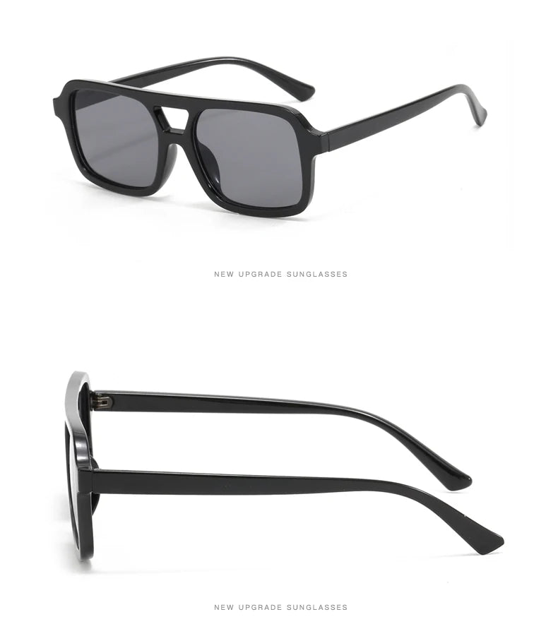3pcs/6pcs New Parallel Bars Versatile Sun Glasses Retro Fashion Outdoor Sunglasses Riding UV Protection Eyeglasses Female