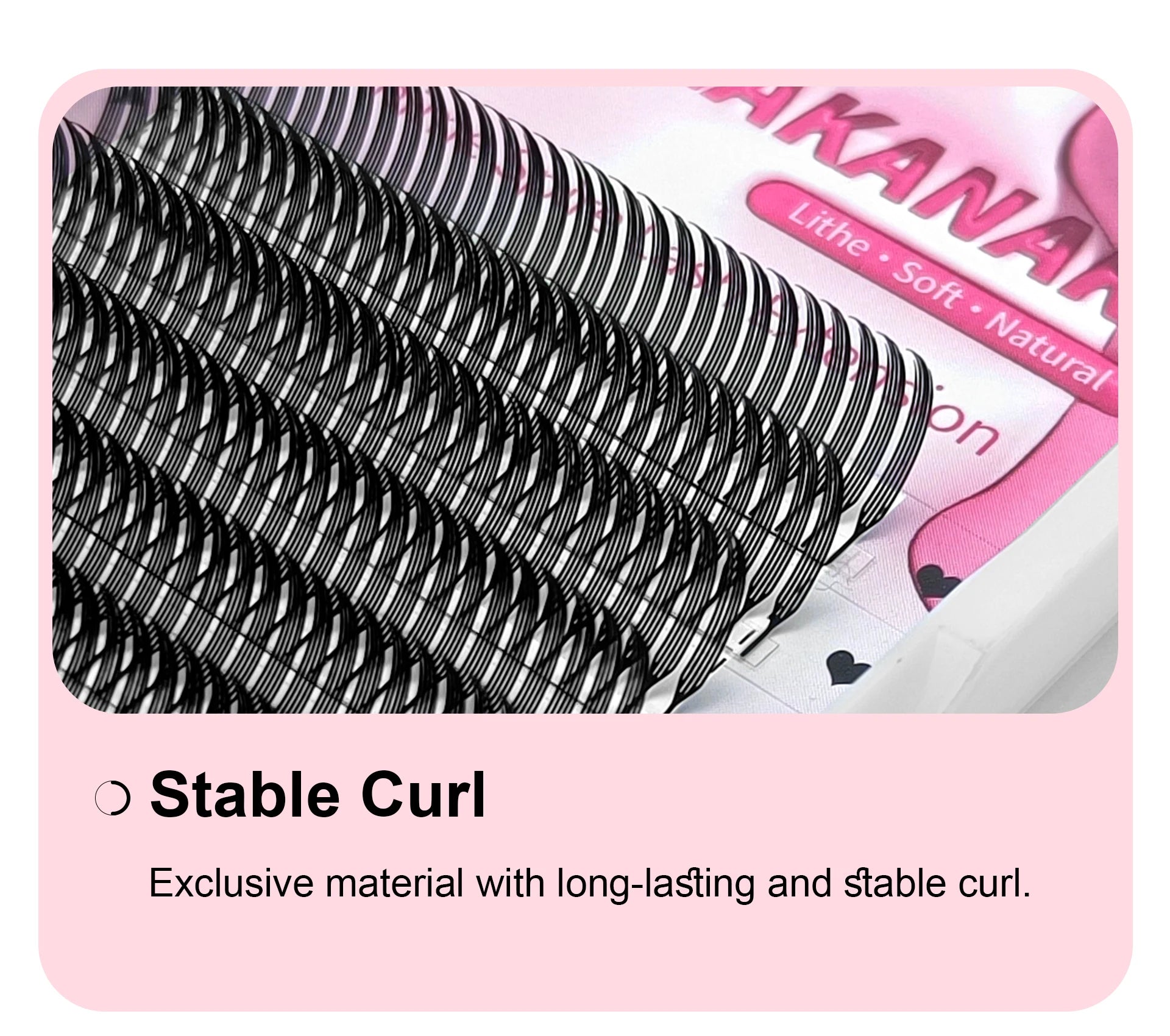 LAKANAKU Narrow Spire Eyelashes Extension Anime Lashes Spire Clusters Manga Style Feather Lightweight Premade Fans Extension