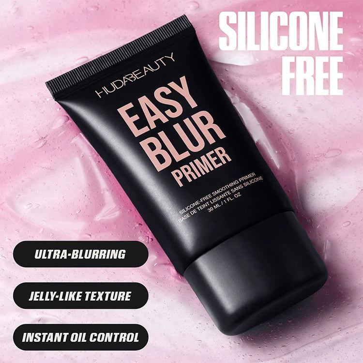 Huda Beauty Easy Blur Natural Airbrush Foundation with Niacinamide Easy Blur Silicone-Free Smoothing & Pore-Minimizing Primer
