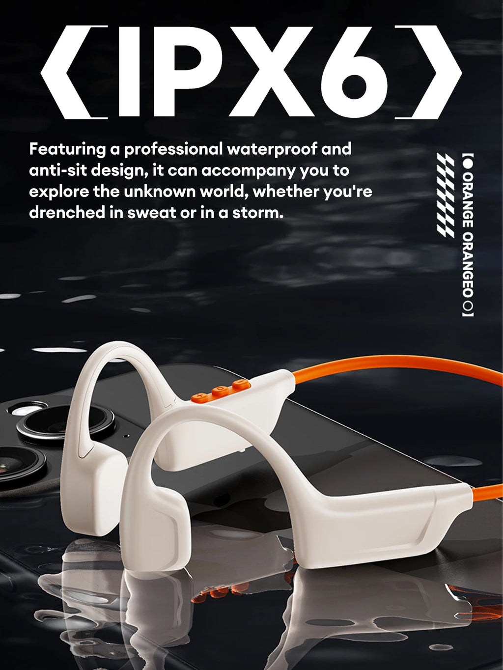 Choice Lenovo S102 Wireless Bone Conduction IPX6 Waterproof Sports Headphones Cycling Fitness Earbuds Bluetooth V6.0 Earphones