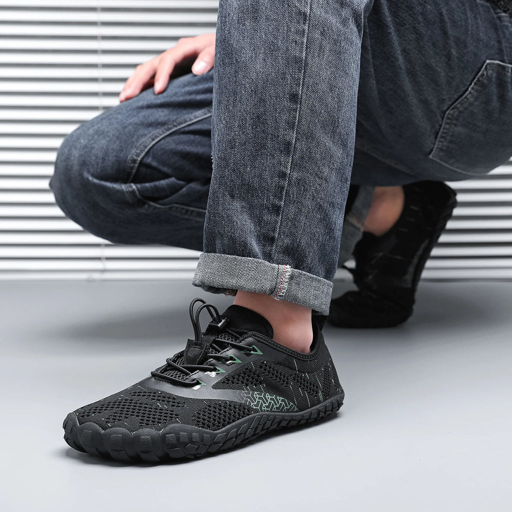 Wide Toe Zero Barefoot Shoes Mens Minimalist Water Shoes Breathable for Walking Rock Climbing Wrestling Trail Running Sneakers