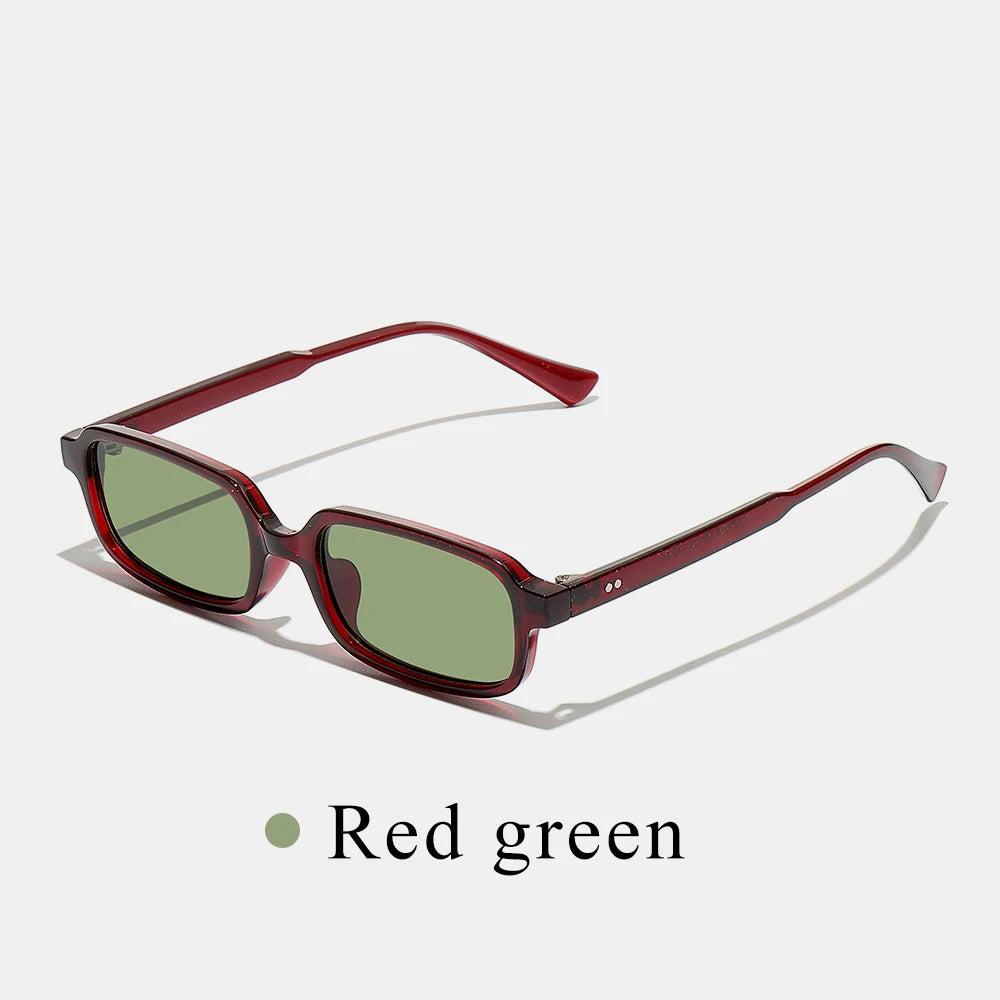 Ruiao Women Small Square Sunglasses Retro Fashion UV400 Sun Glasses for Women Luxury Brand Designer Eyewear Female Shades