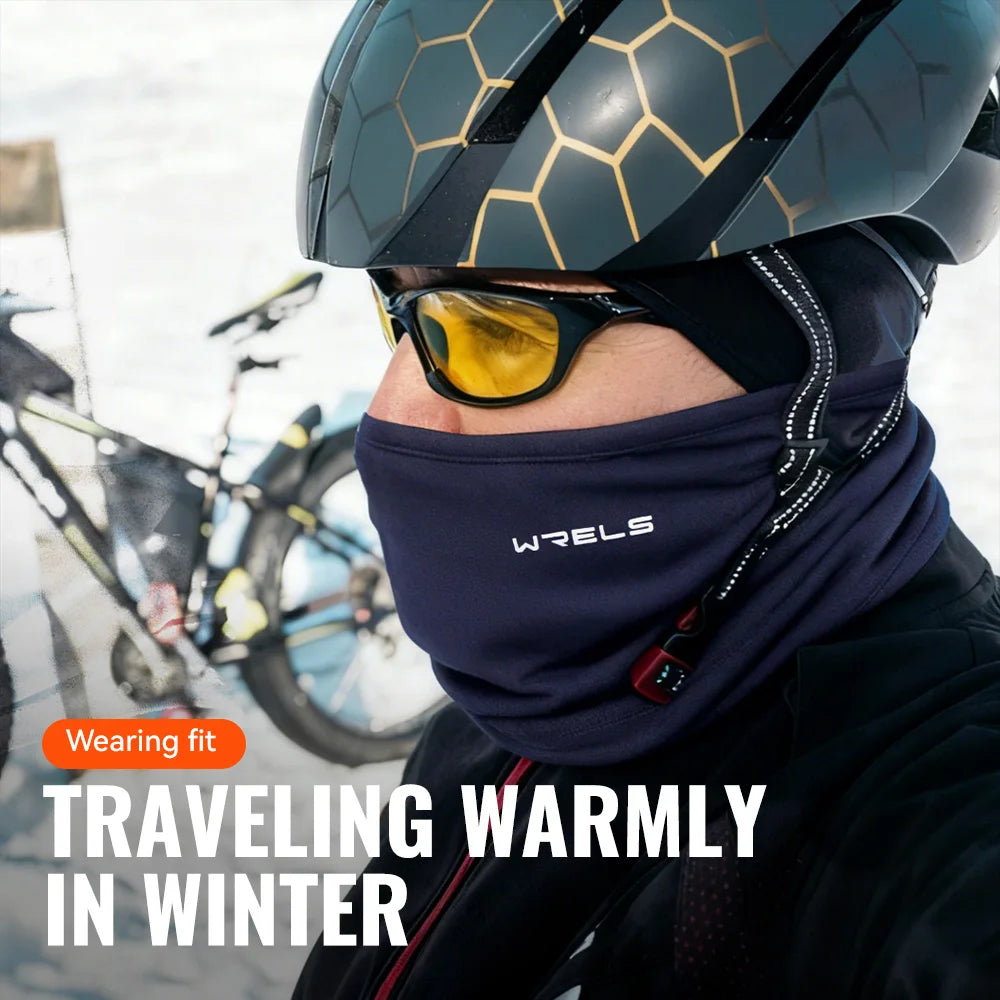 WRELS Winter Neck Gaiter Neck Warmer Cover Ski Gaiters for Men Women Fleece Thick Windproof Ski Mask Scarf Breathable Face Mask