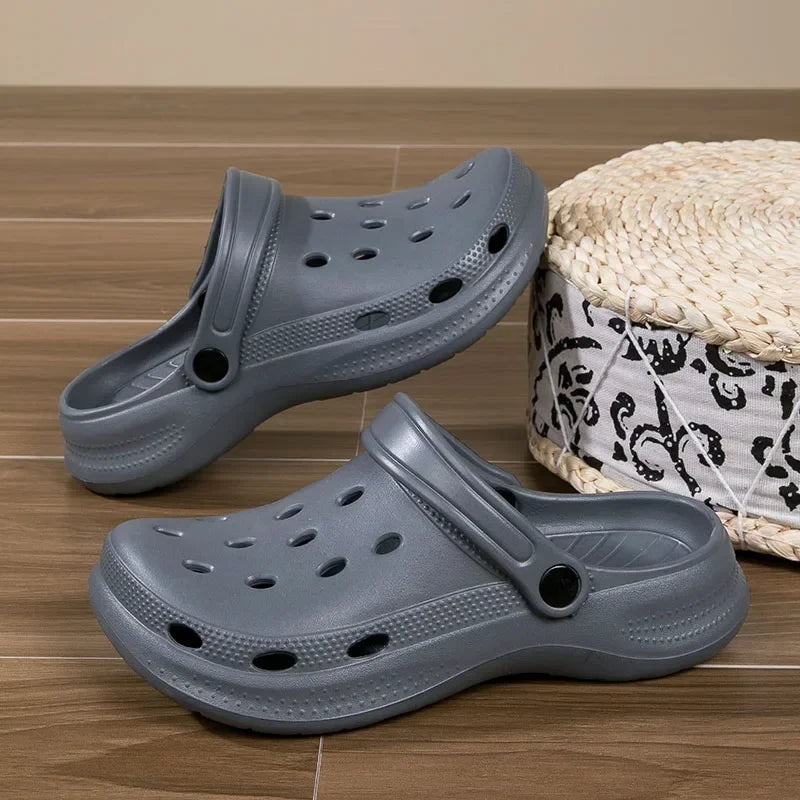 Summer Men Clogs Sandals Men's and Women's Leisure Slippers Beach Slides Home Garden Shoes Outdoor Sandals Plus Size 46 47 48