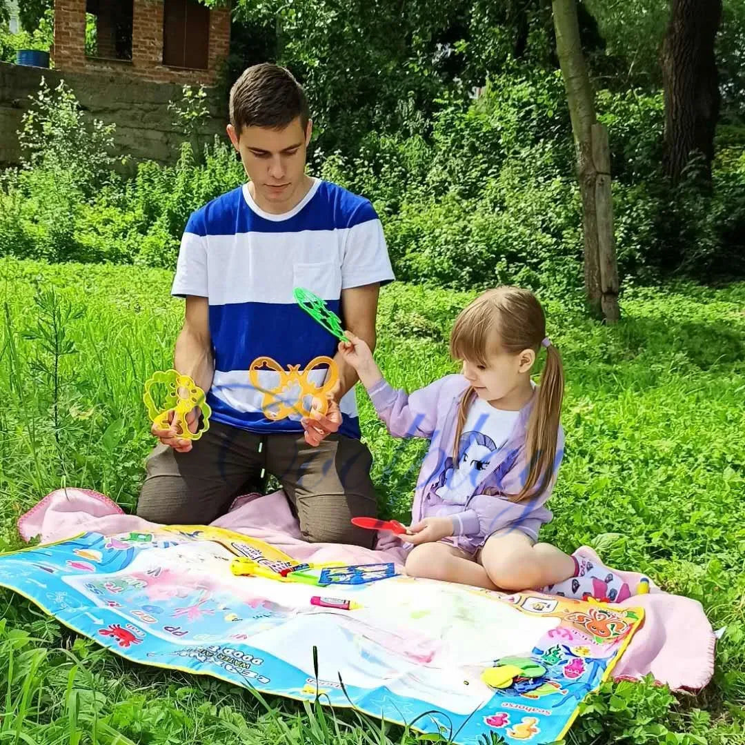 Oversized Magical Water Canvas pens Montessori Toys Learning Blanket Writing  Drawing Repeated Graffiti Painting  toy