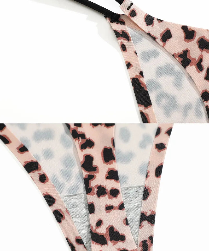 FINETOO 4PCS Seamless Thong Women Thin Strap Low Waist High Flexibility Panties Sexy Underwear Ladies Briefs T-back Comfortable