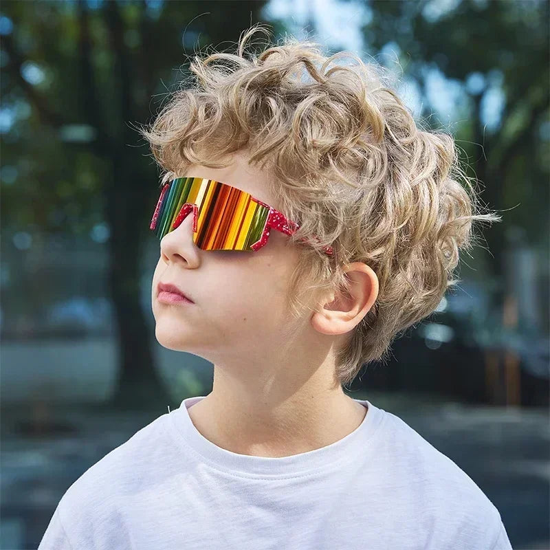 1PCS/3PCS Youth Baseball Sunglasses for Kids - UV400 Protection Lenses for Softball, Cycling & Sports (Boys & Girls)