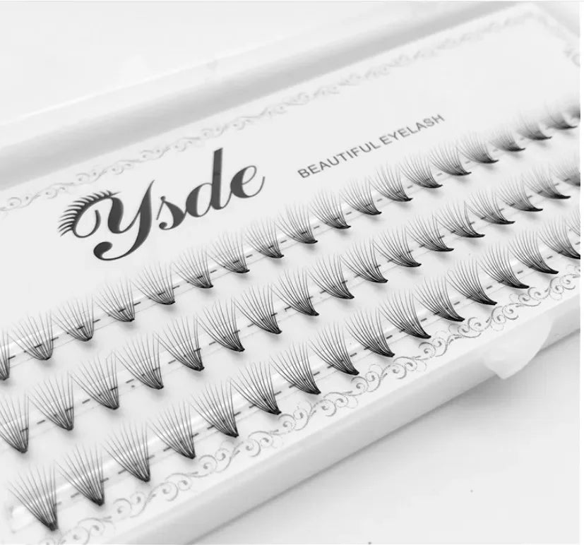 HBZGTLAD 8-18mm 60 bundles/Set Natural 6/10/20D Black 0.07mm fiber Lashes False Eyelashes Extension Beauty Tips Big eye tools