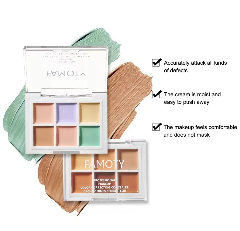 Nine-tone Concealer Spotty Acne Print Dark Eye Circles Tear Gap Brightening Skin Tone Lasts Forever