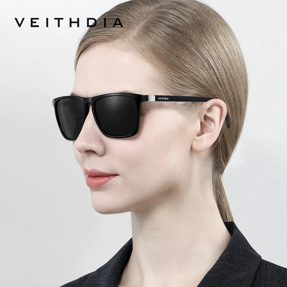 VEITHDIA Brand Men Women Sunglasses Unisex Retro TR90 Sunglasses Polarized UV400 Lens Vintage Eyewear Sun Glasses For Male 7521
