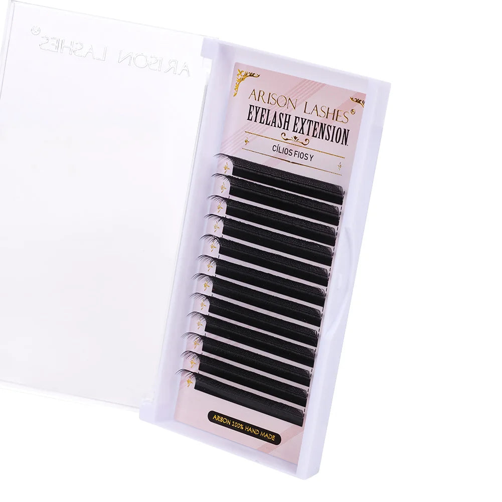 ARISON 3D/4D/5D/6D W-Shape Eyelashes Extension Premade Volume Fans YY-shape Lashes Faux Mink Soft Easy Faning Natural Lash