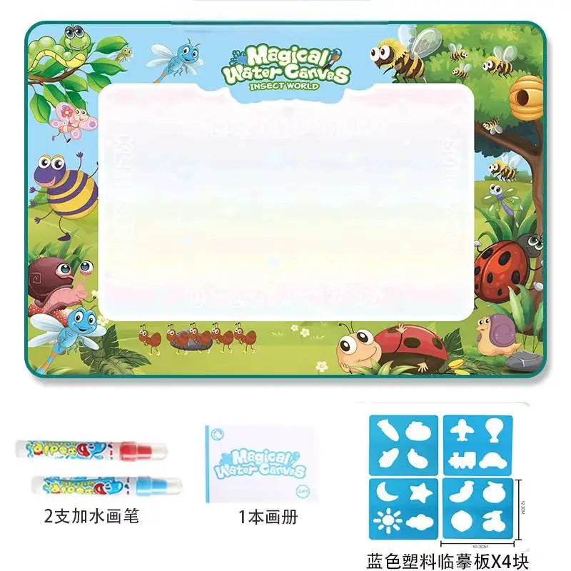 Oversized Magical Water Canvas pens Montessori Toys Learning Blanket Writing  Drawing Repeated Graffiti Painting  toy