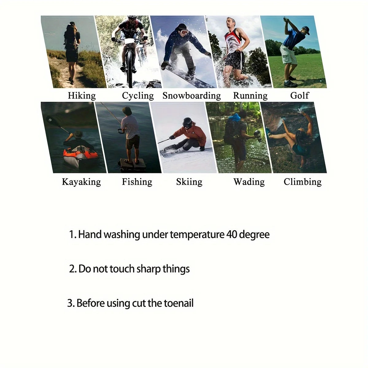Socks Waterproof Breathable Outdoor Waterproof Hiking Wading Camping Winter Skiing Sock Riding Snow Warm Waterproof Socks