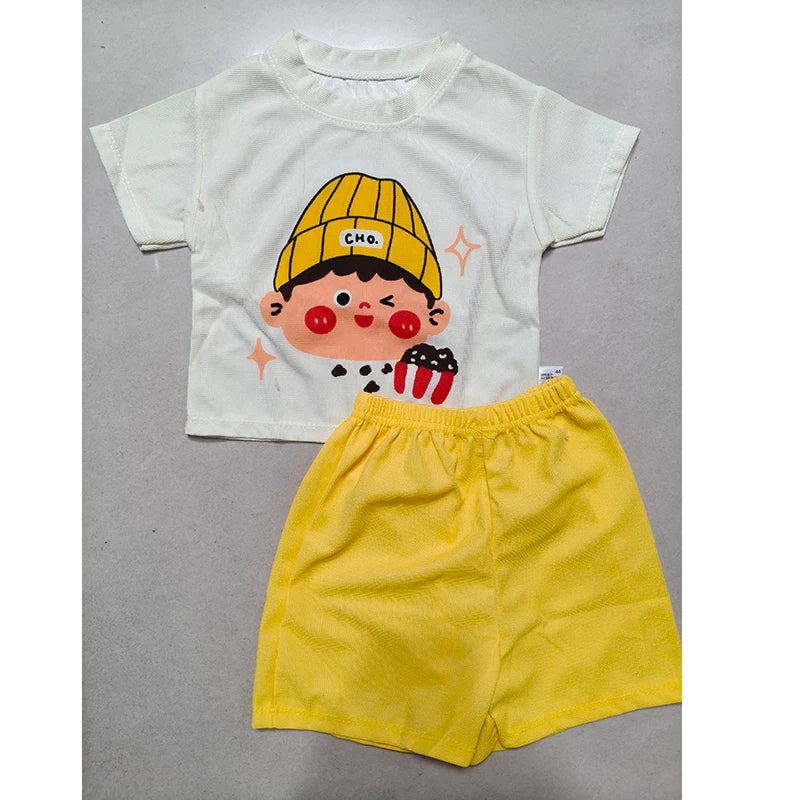 Baby Clothes Summer Children's Casual Sets Cute Fashion Suit Infants Tops and Shorts Two Piece Set