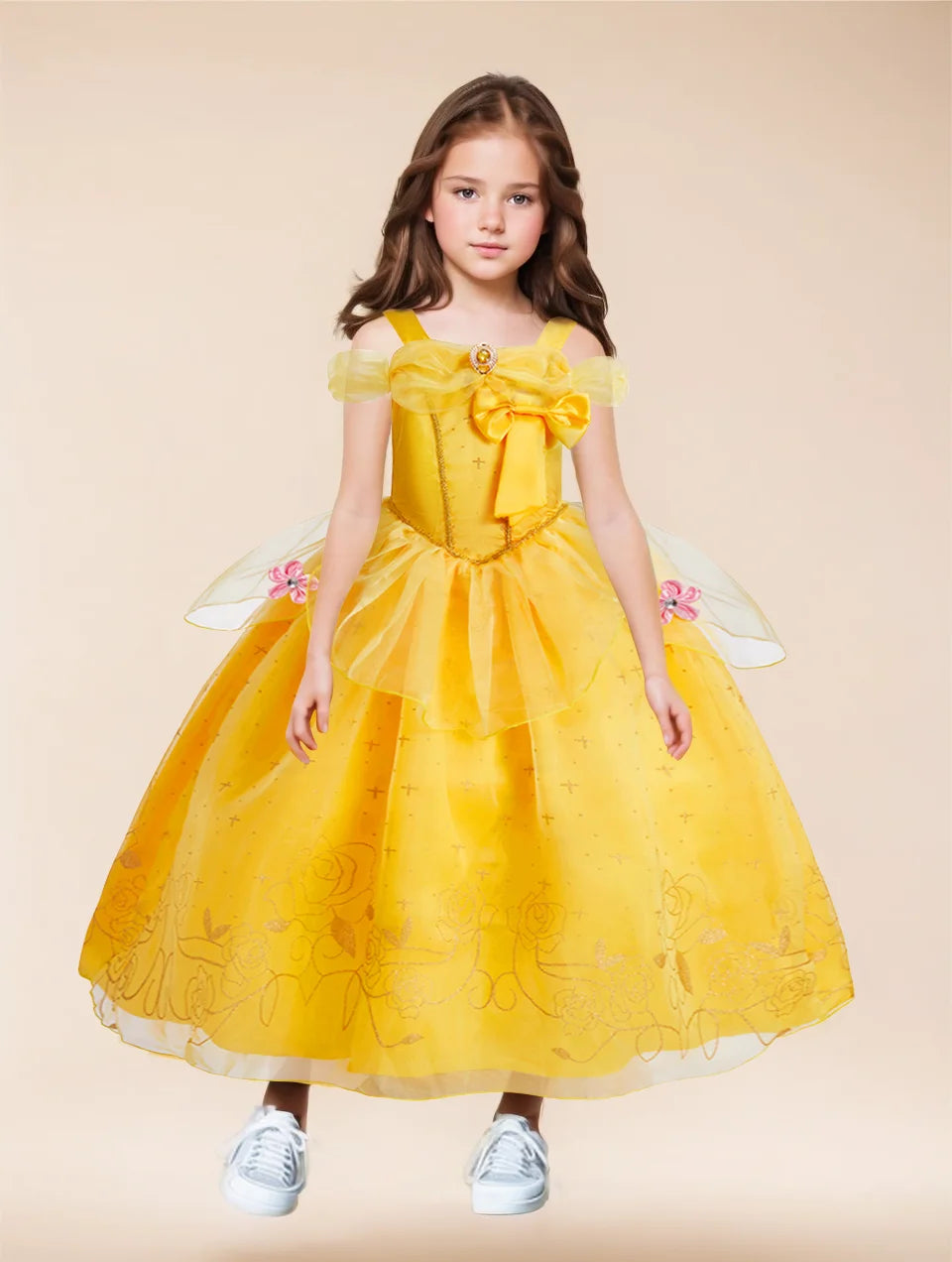 Little Girls Children Sleeveless Pink Dresses Children Summer Clothing Kids Princess Carnival Christmas Luxury Cosplay Dresses