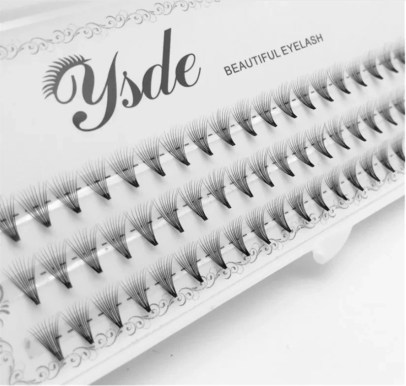 HBZGTLAD 8-18mm 60 bundles/Set Natural 6/10/20D Black 0.07mm fiber Lashes False Eyelashes Extension Beauty Tips Big eye tools
