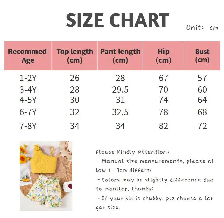 2PCS Summer Kids Girl Clothes Set Suspenders Bow Top+Flower Shorts Fashion Sense Design Party Costume For Child Girls 1-8 Years