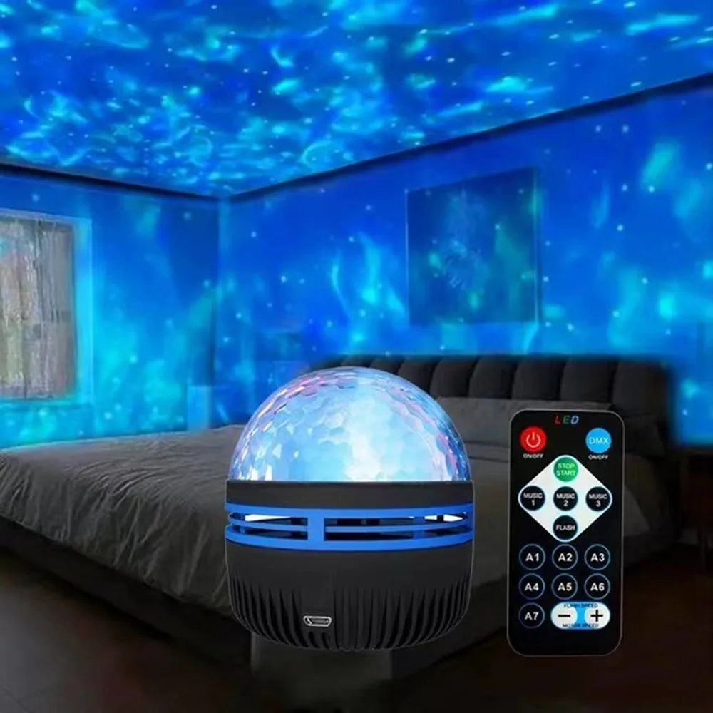 LED Starry Sky Northern Light Projector A variety of styles Projection Lamp with Remote Control Auto Rotate for Home Party Decor