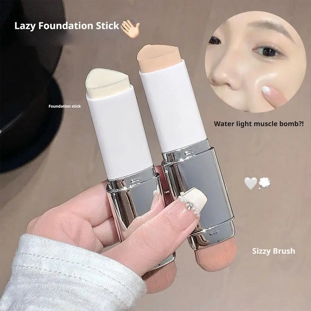 Dual-ended Foundation Stick Natural Matte Ivory White Natural Color Foundation Stick Even Out Skin Tone Provides Spot Foundation