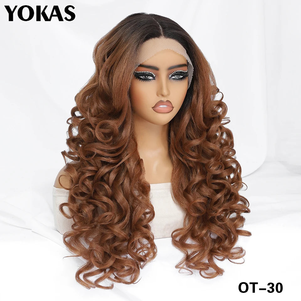Latisha Lace Front Wigs Synthetic 24 Inch T Part Wigs For Afro Women Latisha Sensational Wigs With Baby Hair For African Female