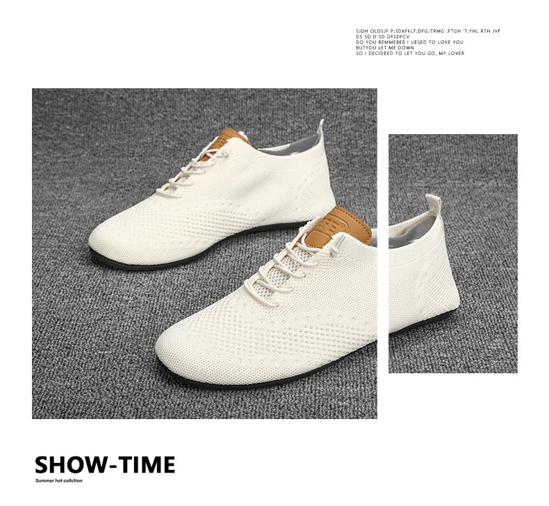 YRZL Men's Shoes Breathable Casual Driving Shoes Indoor Outdoor Men Shoes Loafers Lightweight Comfortable Soft Sole Walking Shoe