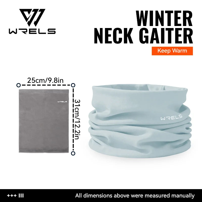 WRELS Winter Neck Gaiter Neck Warmer Cover Ski Gaiters for Men Women Fleece Thick Windproof Ski Mask Scarf Breathable Face Mask